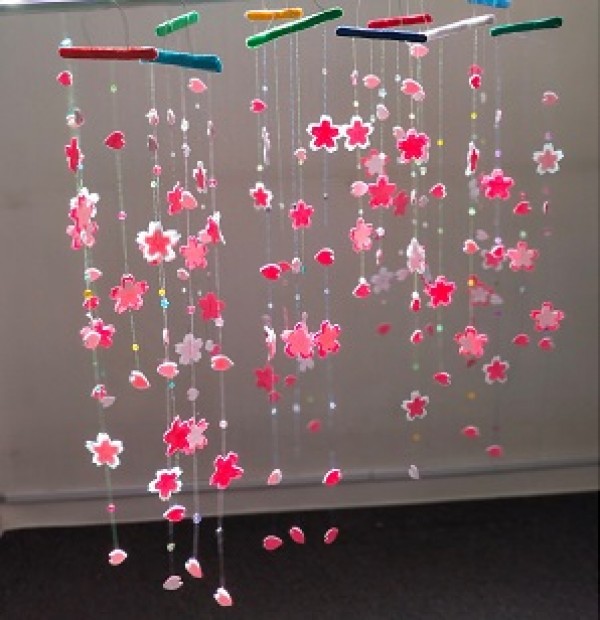 桜のモビール作り ♪サムネイル